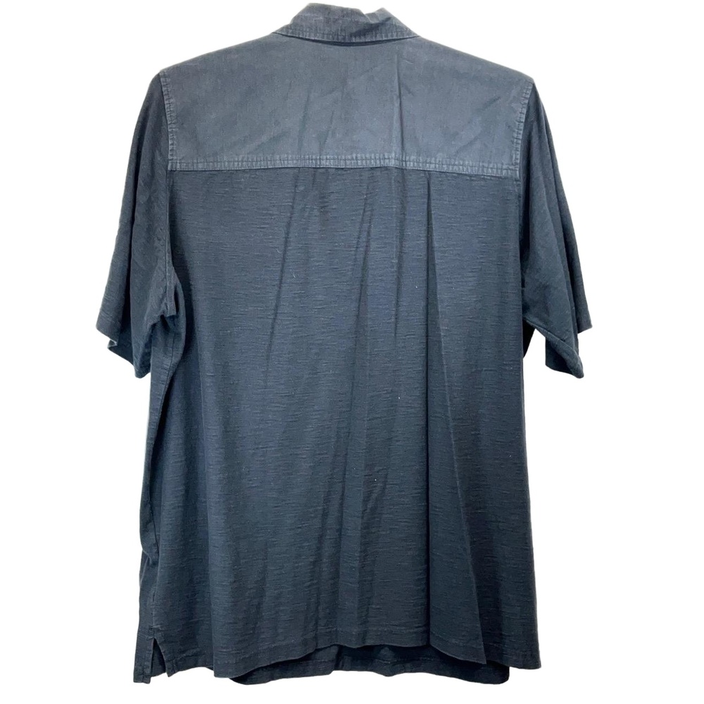 Boulder Creek Trading Company Dark Grey Men 100% Cotton 1/4 Button Down Shirt XL - Picture 2 of 7